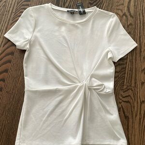Express white knit top